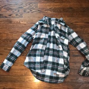 American eagle green flannel, size XS women’s